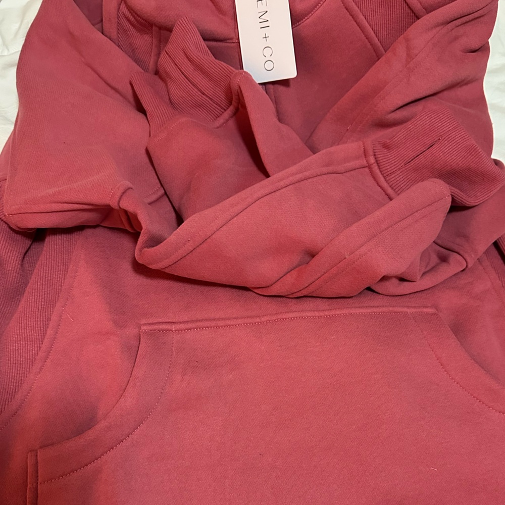 M Mauve Aemi+Co Pink Half-Zip Sweater - Picture 6 of 6